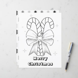 Simple Christmas Colouring Page For Kids