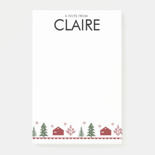 Simple Christmas Design Custom Post-it® Note
