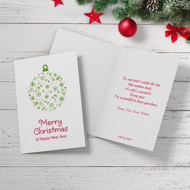 Simple Christmas greetings. Holiday Card (Creator Uploaded)