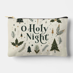 Simple Christmas O Holy Night Accessory Pouch