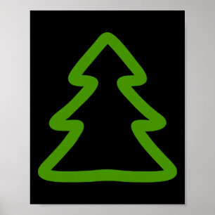 Simple Christmas Tree  Poster