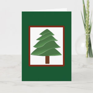 Simple christmas Tree - Vintage Card