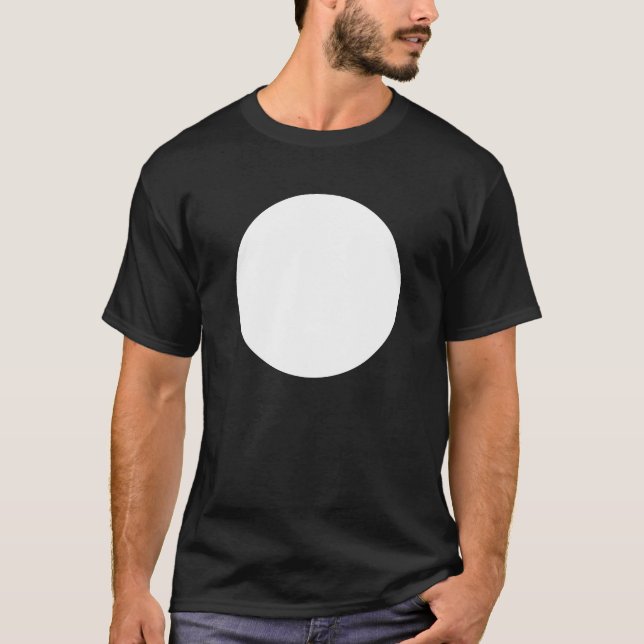 Simple Circle - Black T-Shirt (Front)