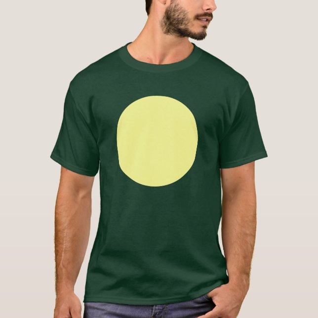 Simple Circle - Chalk Yellow T-Shirt (Front)