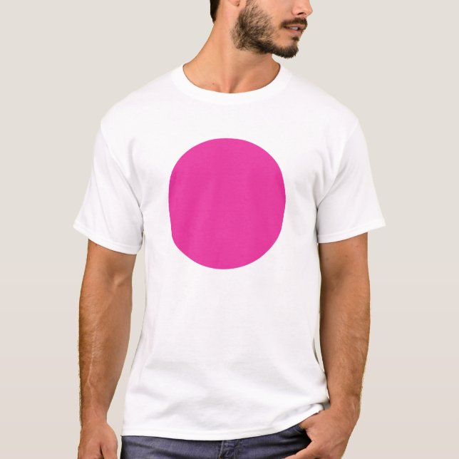 Simple Circle - Deep Rose T-Shirt (Front)