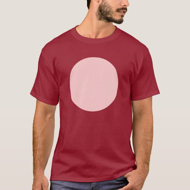 Simple Circle - Faded Pink T-Shirt (Front)