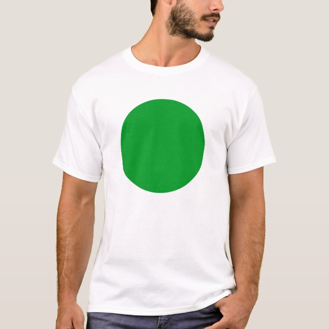 Simple Circle - Grass Green T-Shirt (Front)