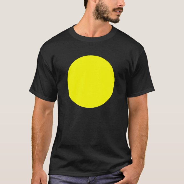 Simple Circle - Yellow T-Shirt (Front)