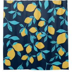 Simple citrus: lemons on blue.