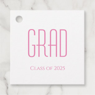 Simple Class of 2025 Graduation Party  Favour Tags