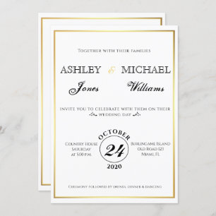 Simple Classic and Elegant Cordial Invitation
