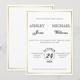 Simple Classic and Elegant Cordial Invitation