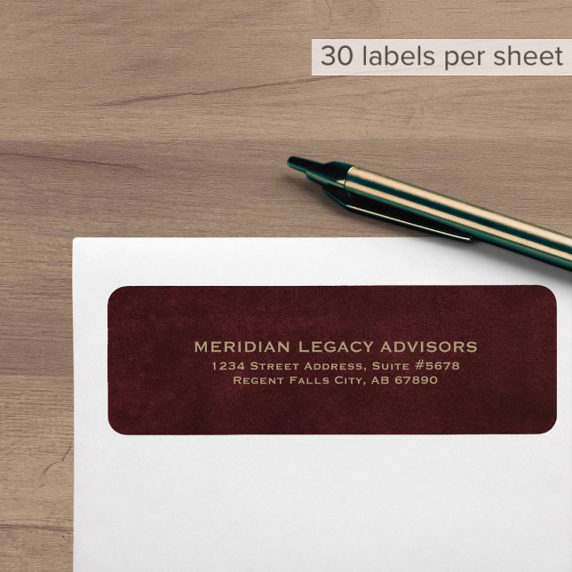 Simple Classic Business Return Address Label (Effortless branding for business professionals, tailored in 3 simple steps)