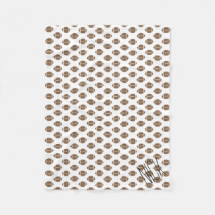 Simple Classic Football Fleece Blanket