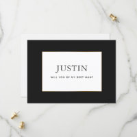 Simple Classic Gold Vous Serez Ma Meilleure Carte