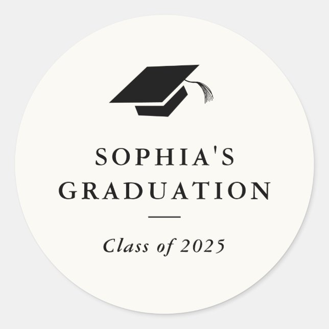 Simple Classic Graduation Envelope Seal (Front)