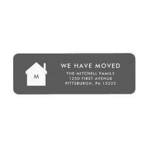 Simple Classic Grey and White House New Address