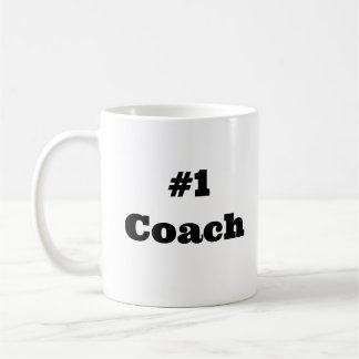 Simple Classic Minimal #1 Coach  Coffee Mug