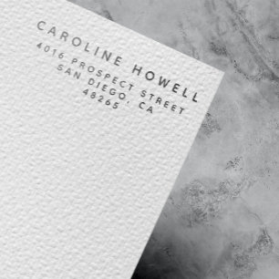 Simple Classic Modern Return Address Minimalist Self-inking Stamp