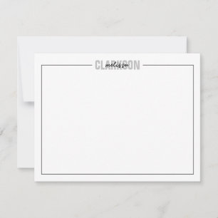 Simple Classic Overlapping Names Bordered Card