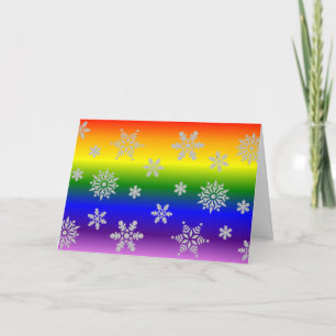 Simple classique et élégante carte de Noël gay