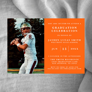 SIMPLE CLASSIQUE FORMAL PHOTO DIPLÔMÉE INVITATION