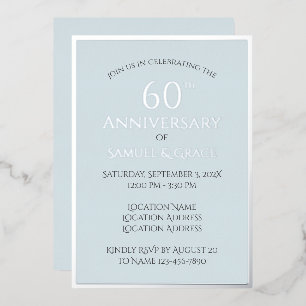 Simple Classy 60th Wedding Anniversary Party