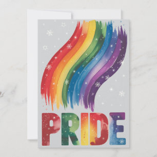 Simple Classy and Elegant Artistic Gay Christmas Holiday Card
