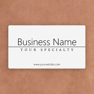 Simple Classy Black Text on White