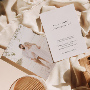 Simple Classy Calligraphy Script Wedding Invitation