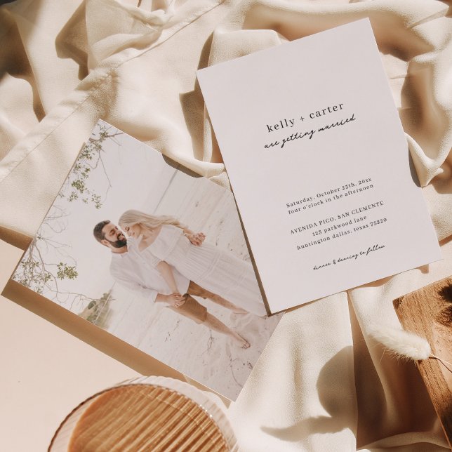 Simple Classy Calligraphy Script Wedding Invitation (Creator Uploaded)