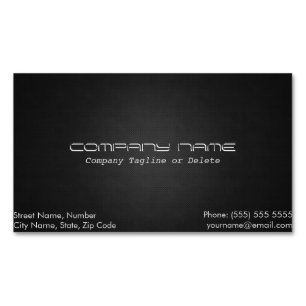 Simple & Classy Metallic Magnetic Business Card