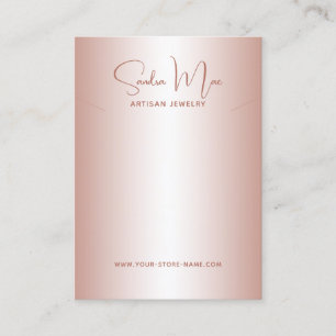 Simple Classy Minimalist Jewellery Display Card