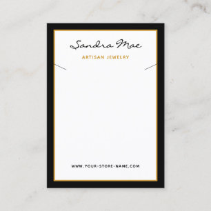 Simple Classy Minimalist Jewellery Display Card