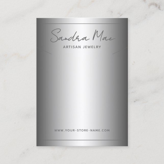 Simple Classy Minimalist Jewellery Display Card (Front)