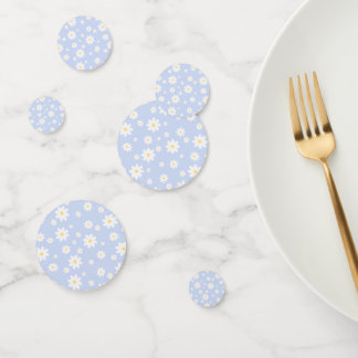 Simple Classy White Daisy Floral Confetti