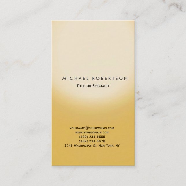 Simple Clean Consultant Business Card (Front)