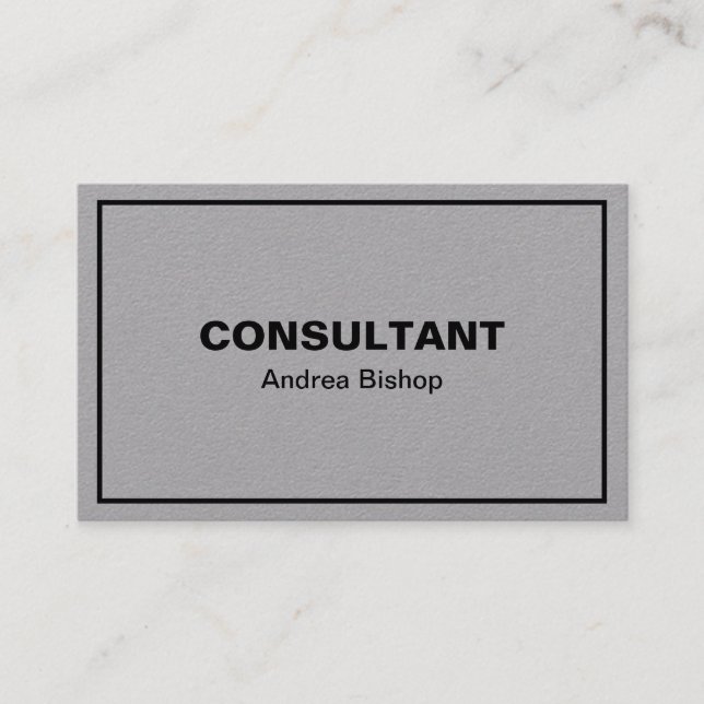 Simple Clean Frame Classic Business Card (Front)