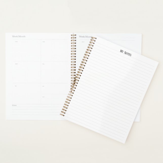 Simple Clean Minimalist Dotted Lines personalize Planner (Display)