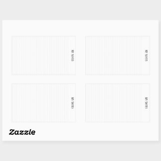 Simple Clean Minimalist Dotted Lines personalize Sticker