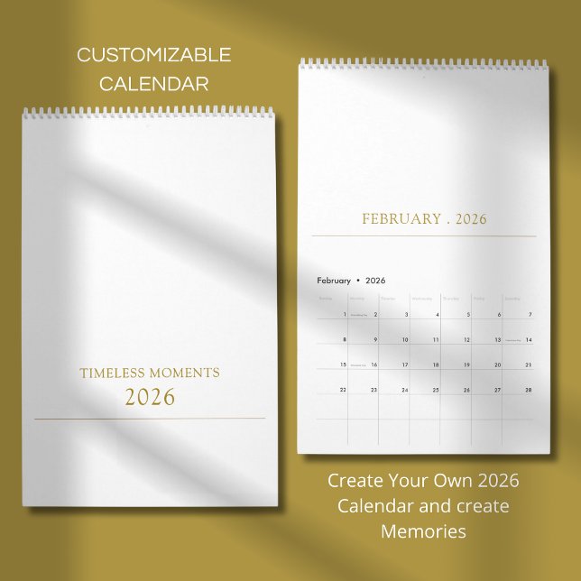 Simple Clean Typography Design Calendar (Creator Uploaded)
