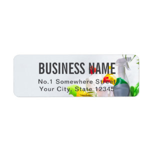 Simple Cleaning Service Return Address Label