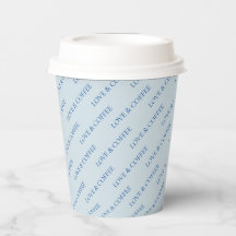 Simple Cobalt Blue Minimal Custom Text Pattern
