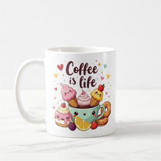 simple coffee is life  Intended for children Coffee Mug