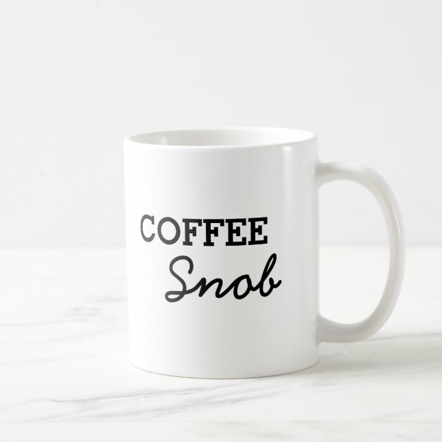 Simple Coffee Snob Coffee Mug (Right)