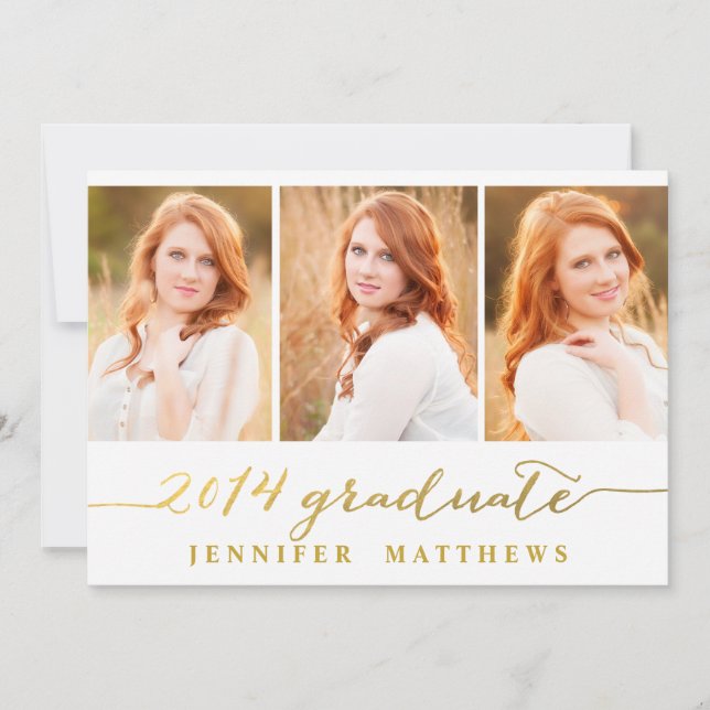Simple Collage | Graduation Party Invitation (Front)