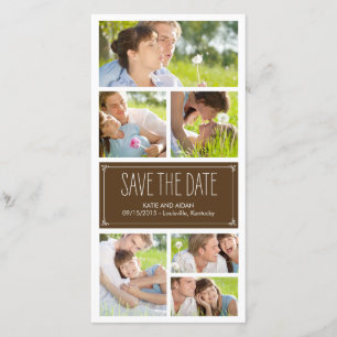 Simple Collage Save The Date Photo Cards