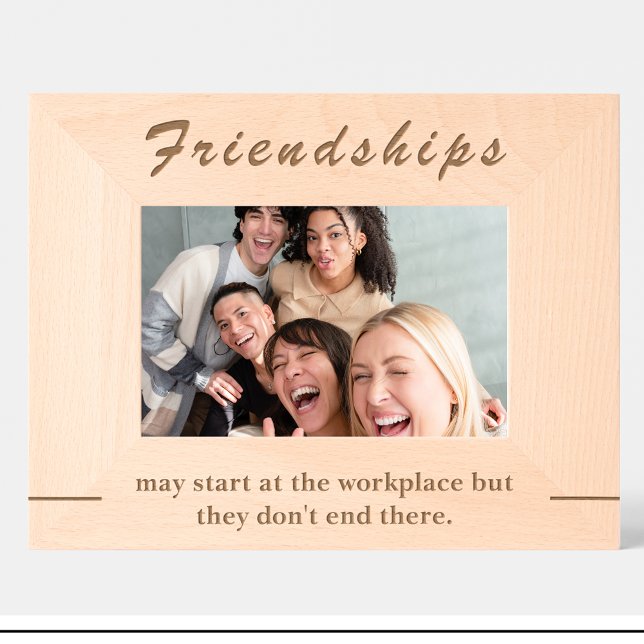Simple Colleague Quote Custom Wood Picture Frames (Creator Uploaded)