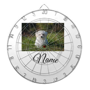 Simple colorful animal add name photo custom throw dartboard