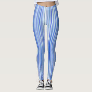 Simple Colour Blue And White  Leggings